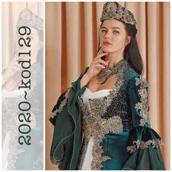 Turški Caftan Henna 2020 Posla Poročno Obleko tam kaftan Za Poroko turški bindallı modelleri Kına ve xina kaftanı