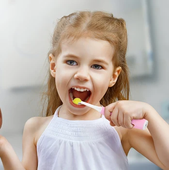 U-Shaped Sonic Električna zobna ščetka Otroci 3D Ultrazvočne Zobne Ščetke Treh Strani USB za Polnjenje Zob Čiščenje Ščetke Za Otroke