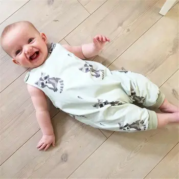UK Malčke Baby Boy Girl Risanka Romper Bodysuit Jumpsuit Obleke Obleke htree