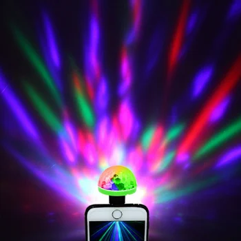 USB Pisane Lasersko Svetlobo Obračanje Glasovni Nadzor + samovozni Disco Sferične Fazi Učinek Dekorativni DJ Luči Novih CZ