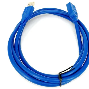 Usb3.0 podaljšek kabla 1,5 m 10 m 0,5 M do 1,5 M 3M 5M USB 3.0 moški-ženski kabel podaljšek super visoke hitrosti modra barva kabla