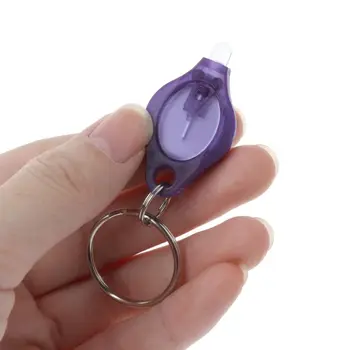 UV Mini LED Svetilka Keychain Baklo Luči Lučka Id Valuti potnih listov Detektor