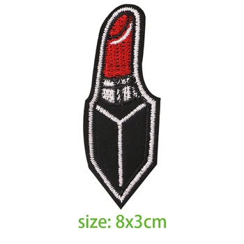 V obliki srca šminka lollipop ljubezen ikono Vezene Aplicirano Obliži za Oblačila DIY Železa na Značko na Nahrbtnik