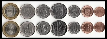 Venezuela 1 Komplet 7 Kosov Ameriki Kovancev Novo Izvirno Kovanec Je Unc Spominska Izdaja Realno
