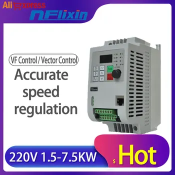VFD 3KW/4kw/5,5 kw 220V enofazni Vhod in Izhod 3-Faze 220V Frekvenčni Inverter Brezplačna dostava