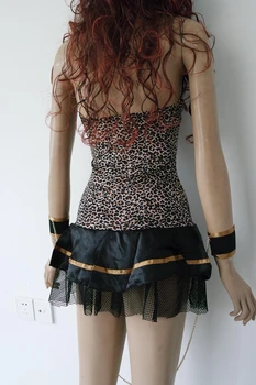 Vroče Prodaje Brezplačna Dostava Seksi Kostumi Za Ženske 3F1104 Divje Leopard Kostum Mačka