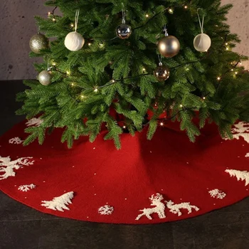Vroče XD-Zložen Kodraste Strani Drevo Krilo Božič Pletene Drevo Krilo Božič Dobave Drevo Spodaj Predpasnik