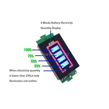 WS16 7S 18650 Li-po baterija Li-ionska Litij Baterija Kapaciteta Baterije Indikator Meter Močjo Tester Modul Prikaza Odbor Plošče