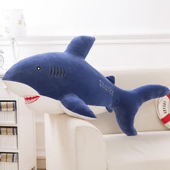 [Zabavno] 55 cm Ocean Risanka plišastih morskega Psa Igrače Mehko tipko Blazino Super Mehko Polnjene bombaž Živali, morskega Psa Lutke model otroci dekle darilo