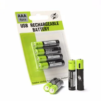 ZNTER 1,5 V 400mah AAA Mirco USB Polnilne Baterije Igrače Daljinski upravljalnik baterije Litij-Polimer Baterija Padec ladijskega prometa