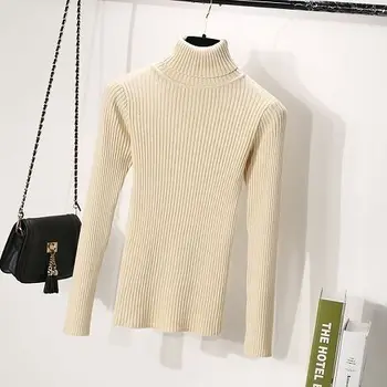 ženske oblačila računalnik pleteni puloverji ženske puloverji evropske turtleneck puloverji dolg rokav sweatershirts puloverji 5424