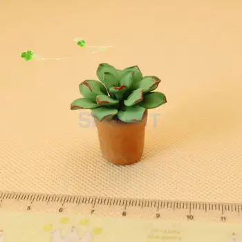 1:12 Lutke Miniaturni Pokrivanje Rastlin z Lonec za Pravljice Vrtni Okras