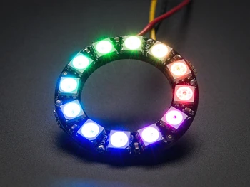 10pcs 12 bitov RGB LED Ring - 12 x WS2812 5050 RGB LED z Integrirano modula Gonilnikov