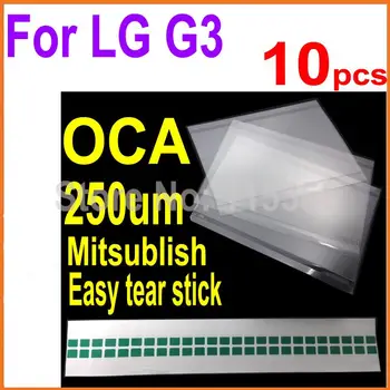 10PCS za LG G3 D850 D855 250um 5.5 palčni OCA optični jasno lepilo dvojna strani lepilo nalepke LCD/digitizer stekla, popravilo fix