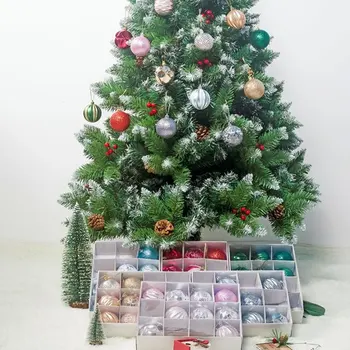 12Pcs Božično Drevo Decor Žogo 6 cm Buble Xmas Party Visi Žogo Božič Žogo za Dom Božični Okraski