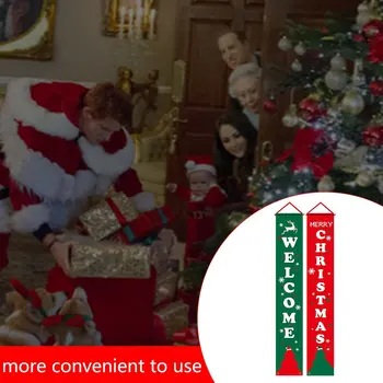 2Pcs Verandi Prijavite Dekorativni Vrata Banner Božični Okraski Za Dom, ki Visi Božični Okraski Navidad Noel Darila, Novo Leto