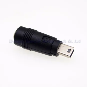 5pcs DC5.5*2.1 MM ženski MINI USB Moški priključite napajalnik za Tablični računalnik navigacija itd
