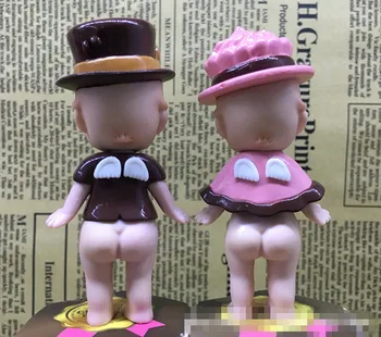6pcs/veliko Čokoladno Valentinovo Sonny Angel je Mini Slika PVC Igrača, Lutka Kewpie Baby Doll Akcijska Figura, Darilo za Rojstni dan Za Otroke