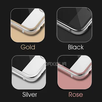 7D Polno Kritje Kaljeno Steklo Za iPhone 6 6S 7 8 Plus Aluminij Zlitine Zaščitnik Zaslon Na Za iPhone X 5 5S Zaščitno Steklo