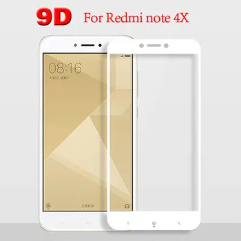 9D Za Xiaomi Redmi Opomba 4X steklo za xiaomi redmi opomba 4 x zaščitna folija rdeče mi note4 x Screen Protector rdeče mi note4x stekla