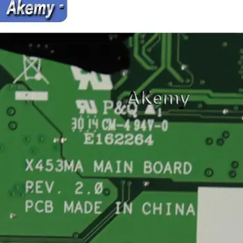 Akemy Za Asus X453MA X403M F453M Prenosni računalnik z matično ploščo X453MA N2830 N2840 CPU Mainboard test dobro