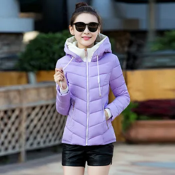 AYUNSUE Moda za Ženske Dol Jopiči Belo Gos Topel Zimski Plašč Hooded Ženske Parka Oblazinjeni Slim Coats Casaco De Inverno WXF410