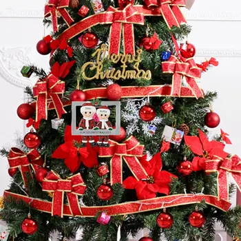Božično Drevo Obesek Božič Družinski Član Novega Otroka Snežaka Foto Okvir Obesek DIY Ime Blagoslov, Božični Okraski, Darila
