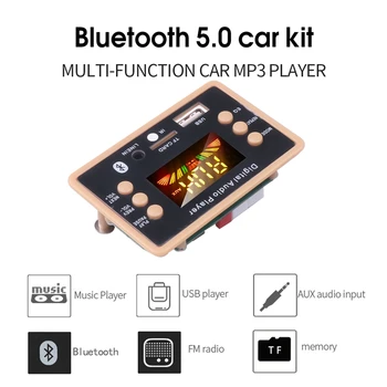 Brezžična tehnologija Bluetooth, MP3 Dekodiranje Odbor Modul 12V USB Predvajalnik MP3 WMA WAV Podpira TF Kartice FM Radio Modul za Avto
