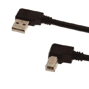 Cablecc Levo pod Kotom USB 2.0 A Moški B Moški Desno pod Kotom 90 Stopnjo Kabel Tiskalnika 100cm
