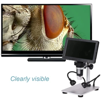 Lectronic Digitalni Mikroskop 12MP 7 Palca Velik Zaslon LCD-Zaslon Za Spajkanje 1-1200X Neprekinjeno Ojačanje Orodje Lupa