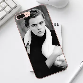 Leonardo Dicaprio Mlade White Swan Portret Za iPhone 4 in 4S 5 5C SE 6 6S 7 8 Plus X XS Max XR Galaxy A3 A5 J1 J3 J5 J7 2017