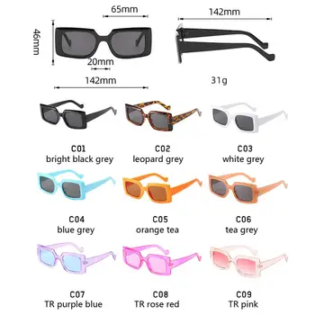 LongKeeper Trendy Pravokotnik sončna Očala Ženske 2020 blagovno Znamko Design Debel Okvir Moda 90. letih Kul sončna Očala Ženski UV400 Odtenki