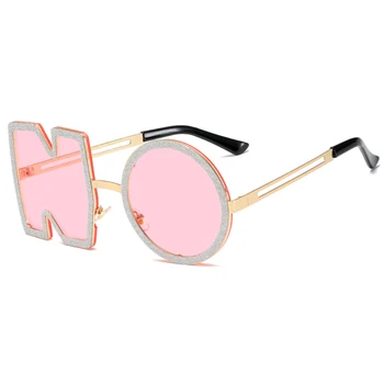 Luksuzni Brand Design Punk sončna Očala Ženske Moški Modni Dopisom ŠT sončna Očala Kovinski Ženske Trend Sunglass UV400 Odtenki gafas 2021