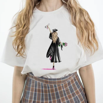 Luslos Modi Ženske T-shirt Bombaža, Kratek Rokav Vrhovi Najboljšimi Prijatelji Skupaj Diplomi Ujemanje T Shirt Poletje Ženski Tee O-vratu