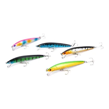 Multicolor 5pcs/veliko Plavajoče Vrste Ribolova Pisanec Visoki Reševanje Laser Kljuke Fishing Lure 9.5 cm Težko Ribolov Vabe