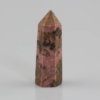 Naravni Breskov Cvet Turmalin Quartz Crystal Palico Zdravljenje Gem Kamen Rock Parcelo, Obelisk, Točka Mineralov Feng Shui Doma Dekor