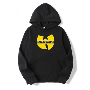 Pismo Wu Tang tiskanja Hoodie Moda Hip Hop Band Logo Design Hoodies Moda Long Sleeve Hooded Majica Rap Glasbe, ki so Hoody Vrhovi