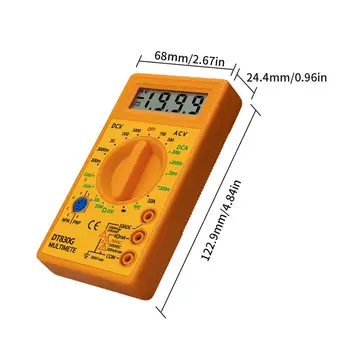 Prenosni Digitalni Multimeter Visoko Natančnost Baterije Odpornost na ENOSMERNI tok AC Napetost DC Napetost Merilnika Prenosni Digitalni Multimeter