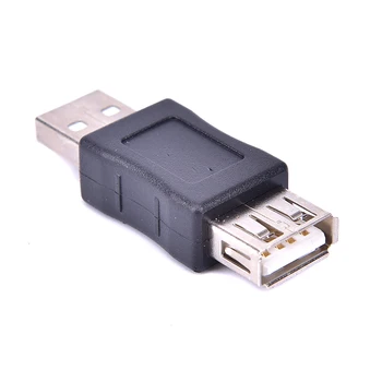 USB Adapter Pretvornik Moški-Ženski Konektor Adapter USB Pripomočke, Črna