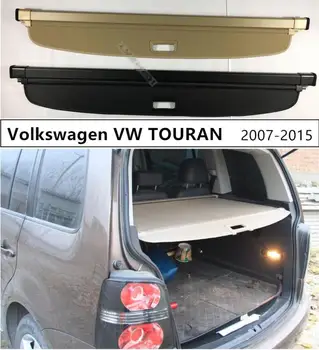 Za Zadnji Prtljažnik Tovora Kritje Security Shield Za Volkswagen VW TOURAN 2006-Visoko Qualit Auto Dodatki, Črna, Bež, Siva