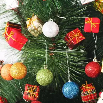 2018 Novo Žogo Božično Drevo Baubles Božič Stranko Poroko Viseči Okras Božično Dekoracijo Dobave 8 barv