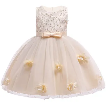 2020 Poletnih Otroške Obleke Za Dekleta Elegantno Otrok Princesa Večer Stranka Obleke Cvet Dekleta Poročno Obleko vestido infantil