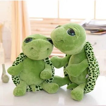 30 cm Super Zelena Velike Oči Polnjene Tortoise Želva Plišastih Živali Otroška Igrača Darilo