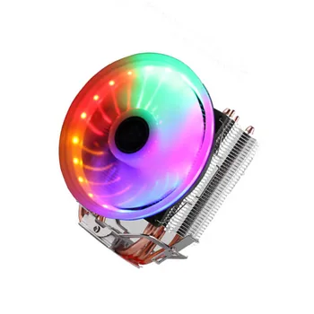 3Pin 4 Heatpipe 2 Heatpipe CPU Hladilnik, Ventilator RGB LED Heatsink za LGA 775 115X 1366 2011Support X99 X79 X58 AMD Motherboard