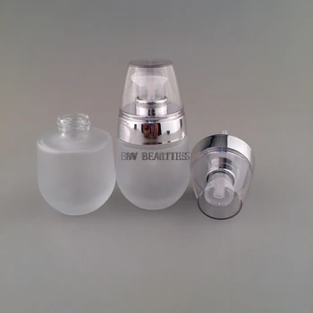 50pcs/veliko 30ml motnega stekla steklenico z akril pokrov.losjon/essetial olje/vlažilec/obraza vode kozmetični posodo