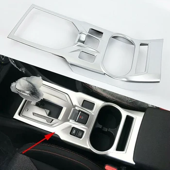 ABS Srebro Menjalnik Shift Plošča Pokrov Okraskov za Subaru XV Crosstrek 2017 - 2020 Dodatki