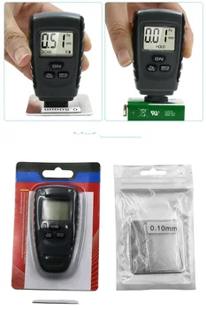 Barva Premaza Debelina Profil Digitalni Tester Meter Instrument, Železa, Aluminija Navadnih Kovin Avto Avtomobilski Nekovinskih 0-1.25 mm