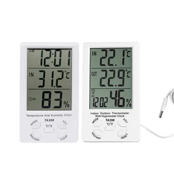 Digitalni Higrometer Temperatura Vlažnost Mini Zaslon Senzor Meter LCD Elektronski Notranja Zunanja Sobi Doma Merilnik
