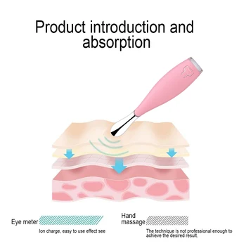 Električni Vibracije Oči Massager Mini Oči Masaža Naprave Pero Anti-Aging Gubam Temno Krog Odstranitev Pomlajevanje Lepotno Nego Kože