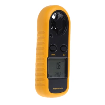 GM816 Mini Digital Anemometer Hitrost Vetra, Temperatura Tester w/LCD Osvetlitev ozadja N1HF